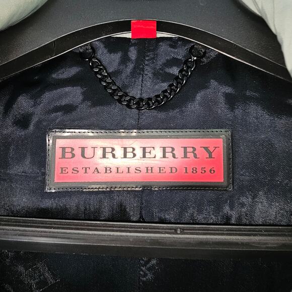 Burberry Vintage Nylon Parka Gray  Jacket  Size Large - Picture 2 of 10